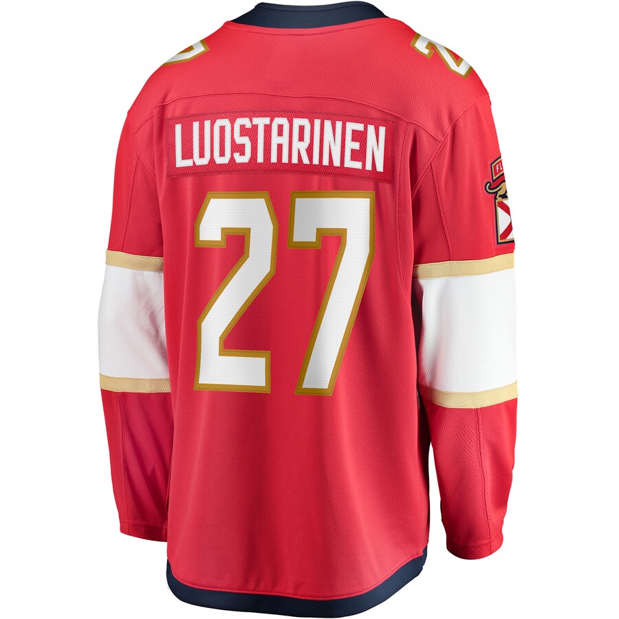 Custom #27 Red FLA Hockey Shirt Top