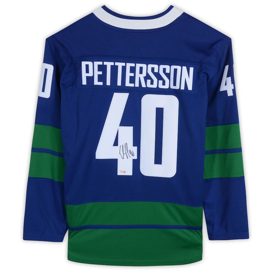 Custom #40 Blue VAN Hockey Shirt Top