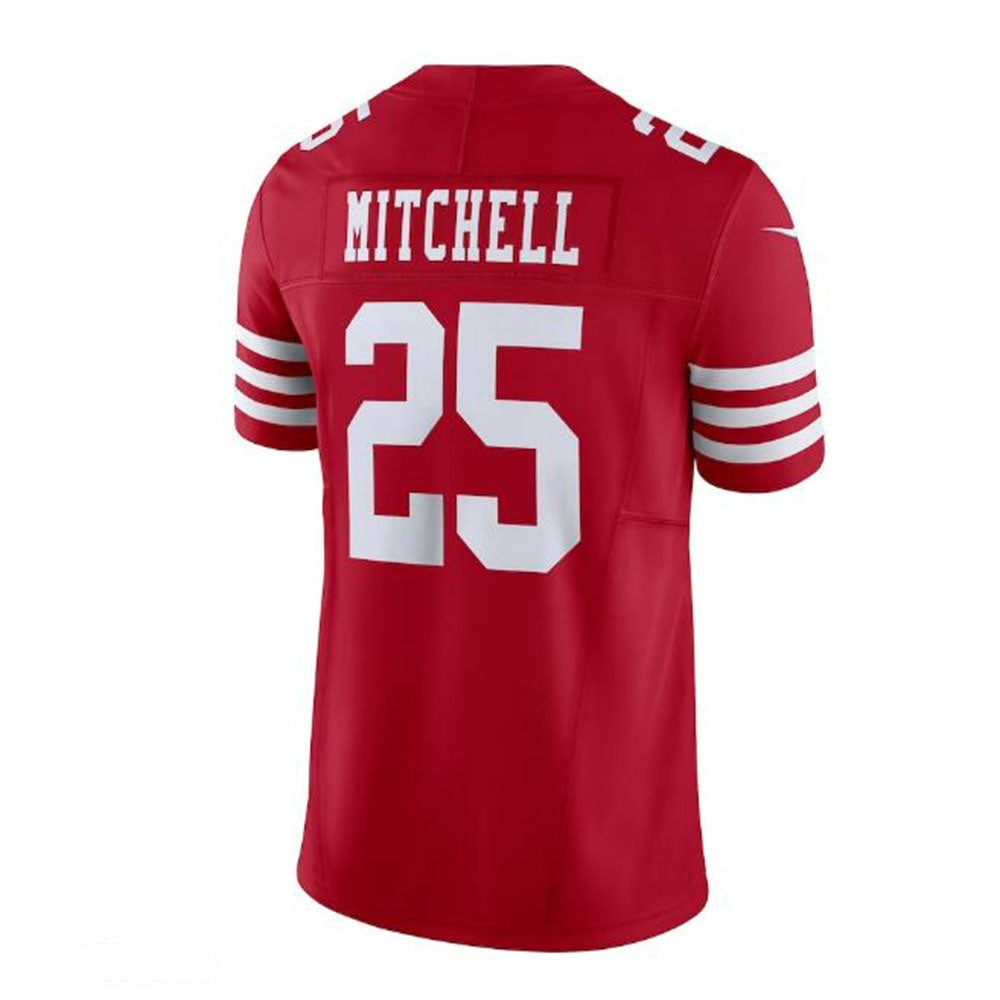 Custom #25 Scarlet SF Football Shirt Top