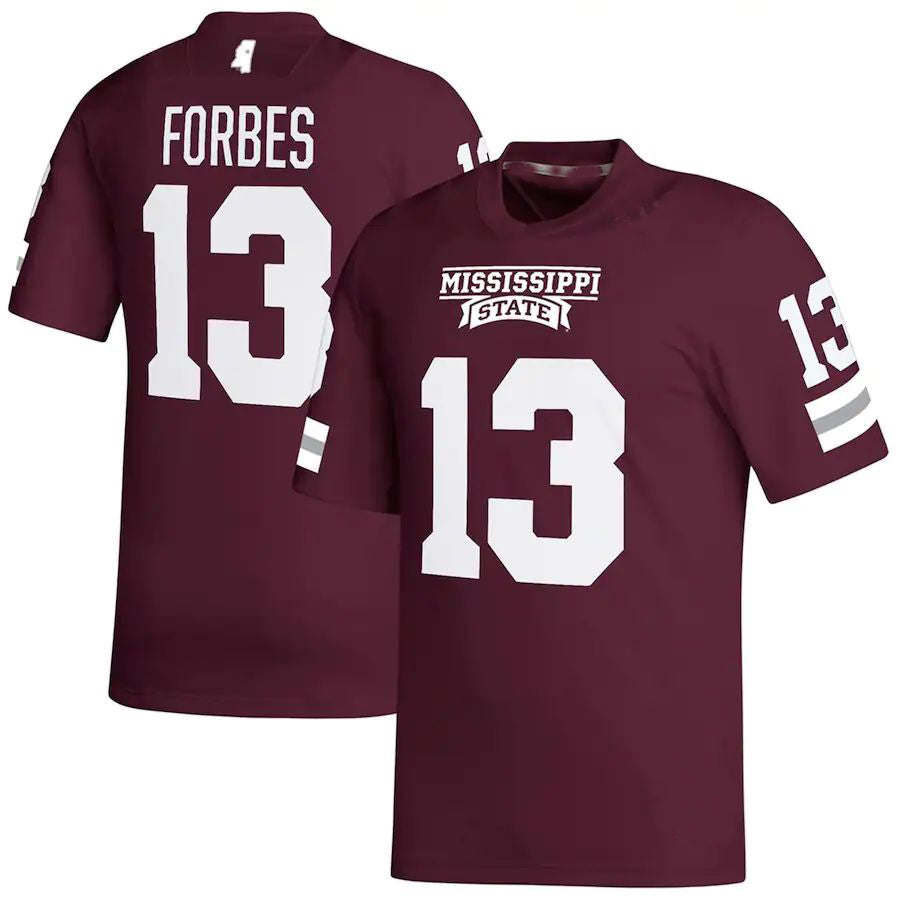 Custom #13 Maroon Football Shirt Top