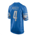 Custom #4 Blue DET Football Shirt Top