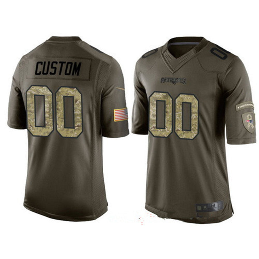Custom Olive NE Football Shirt Top