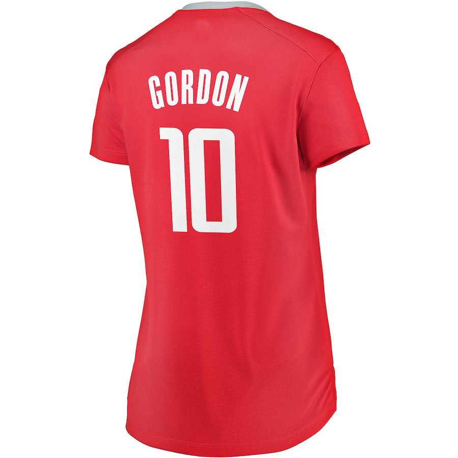 Custom #10 Red HOU Basketball Shirt Top