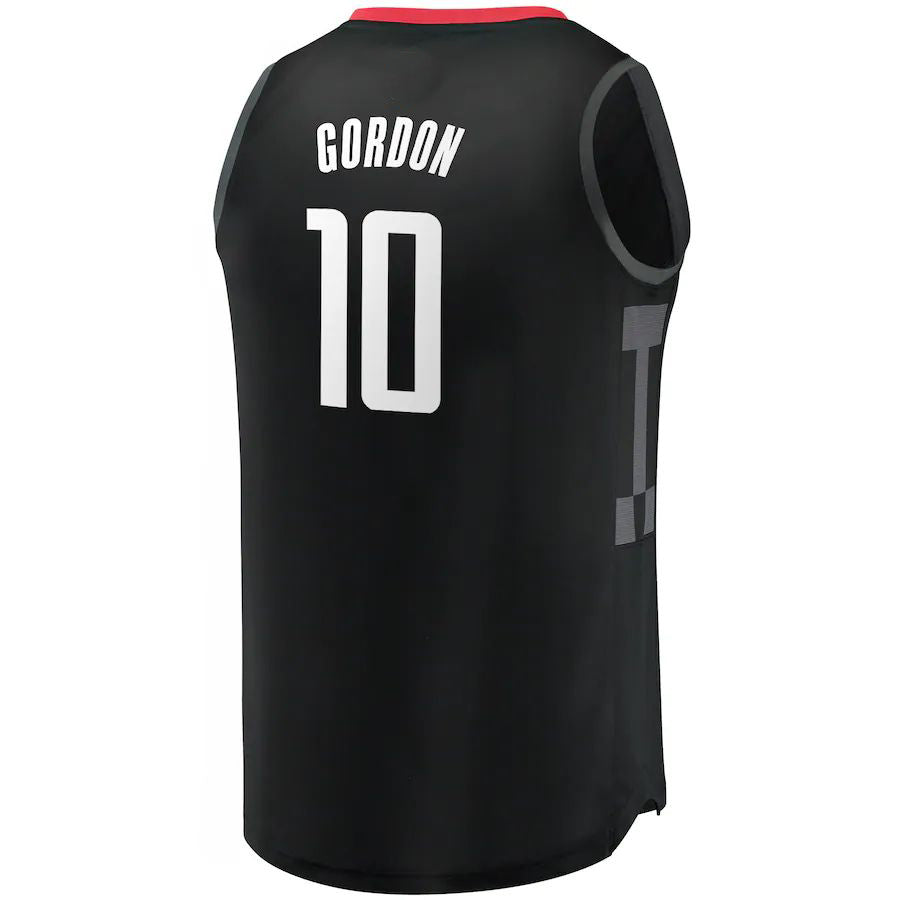 Custom #10 Black HOU Basketball Shirt Top