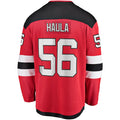 Custom #56 Red NJD Hockey Shirt Top