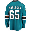 Custom #65 Teal 2021 SJS Hockey Shirt Top