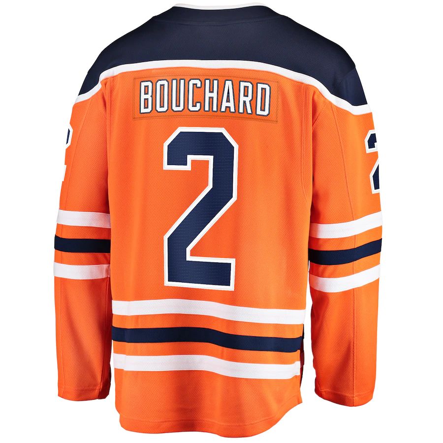 Custom #2 Orange EDM Hockey Shirt Top