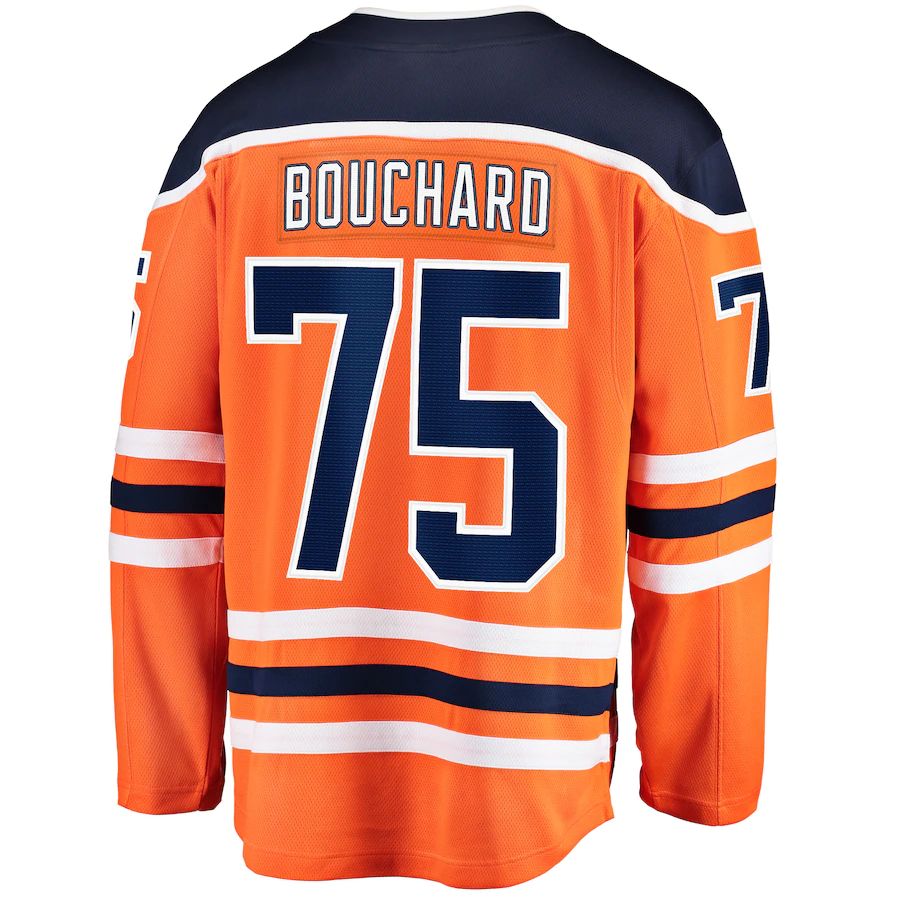 Custom #75 Orange EDM Hockey Shirt Top