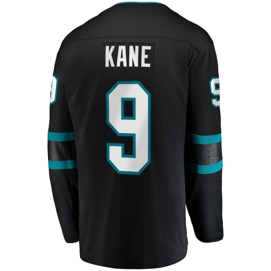 Custom #9 Black SJS Hockey Shirt Top