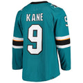 Custom #9 Teal SJS Hockey Shirt Top