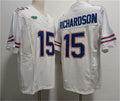 Custom #15 White College Shirt Top