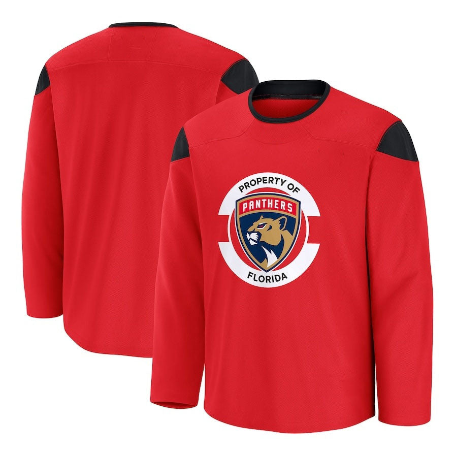 Custom Red FLA Hockey Shirt Top