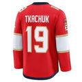 Custom #19 Red FLA Hockey Shirt Top