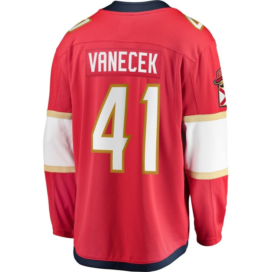 Custom #41 Red FLA Hockey Shirt Top