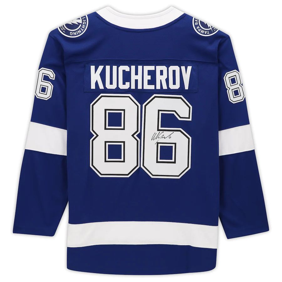 Custom #86 Blue TBL Hockey Shirt Top