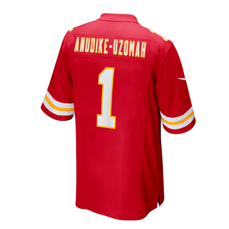 Custom #1 Red 2023 KC Football Shirt Top