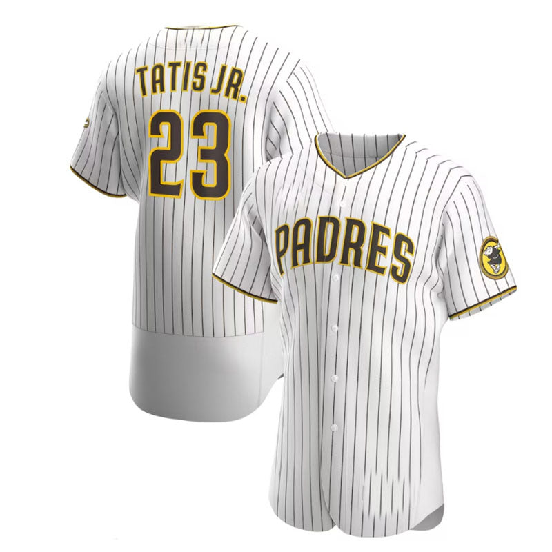 Custom #23 White SD Baseball Shirt Top