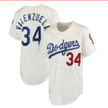 Custom #34 White LAD Baseball Shirt Top