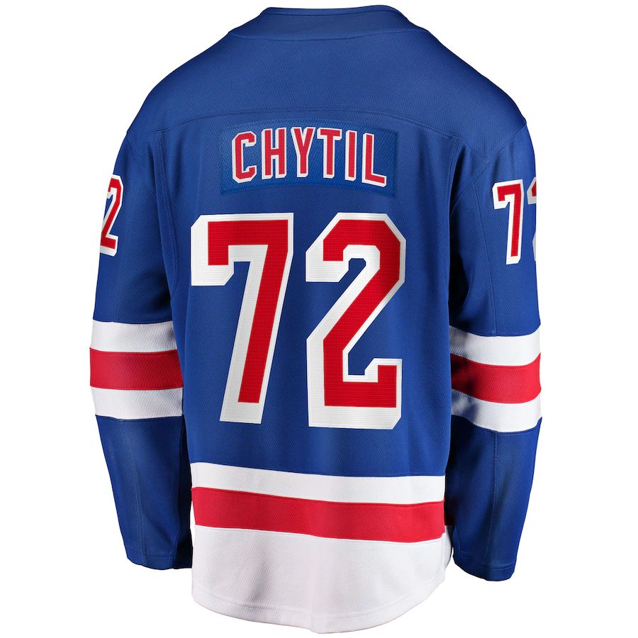 Custom #72 Blue Hockey Shirt Top
