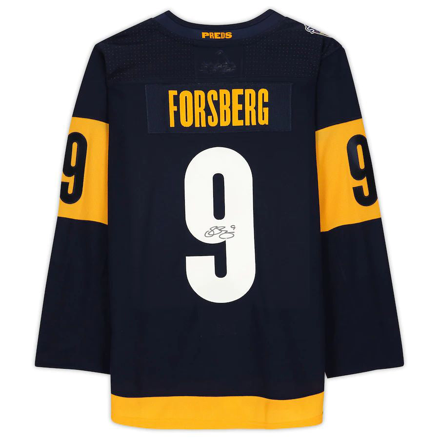 Custom #9 Navy 2022 NSH Hockey Shirt Top
