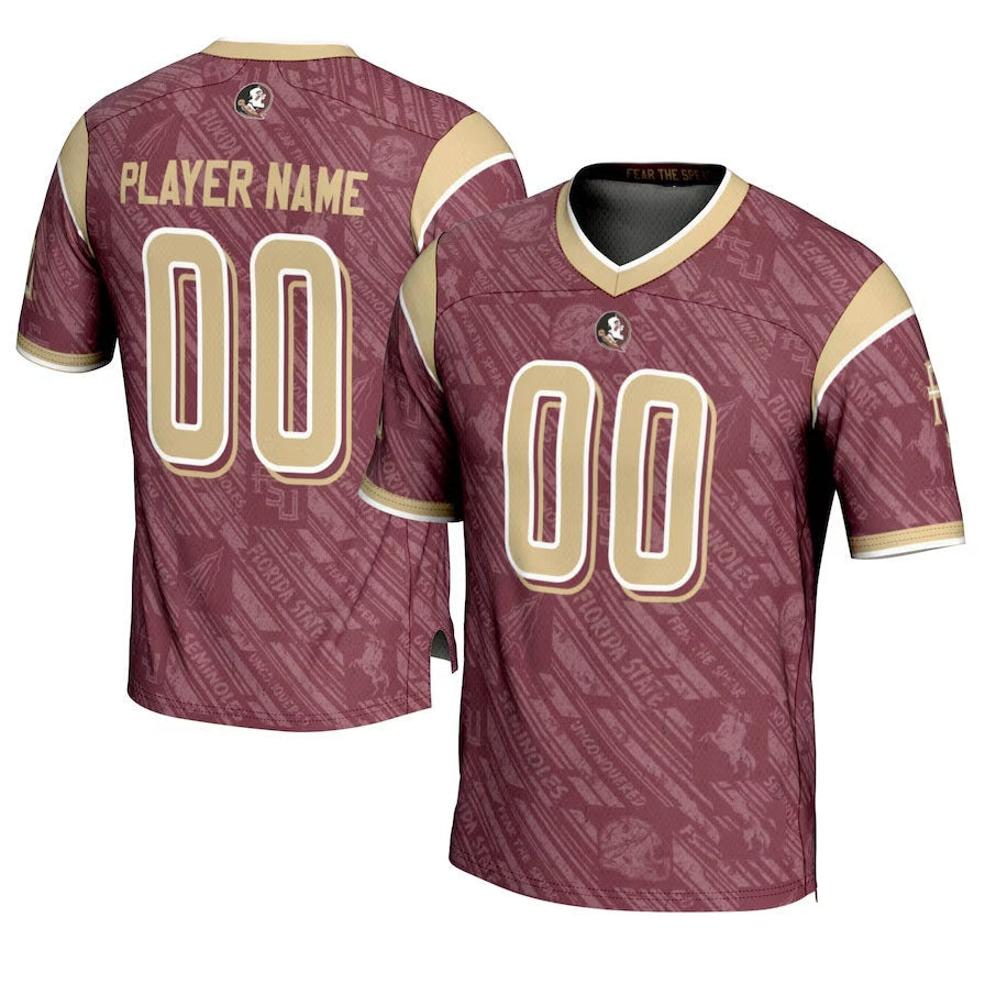 Custom Garnet Football Shirt Top