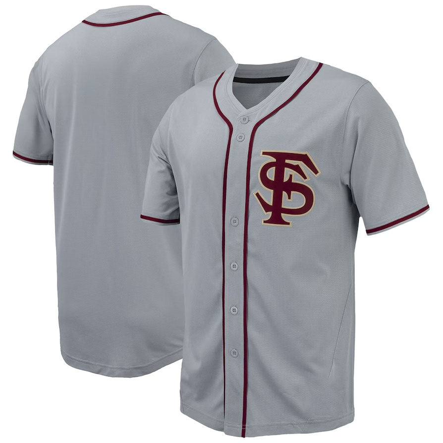 Custom Gray Baseball Shirt Top