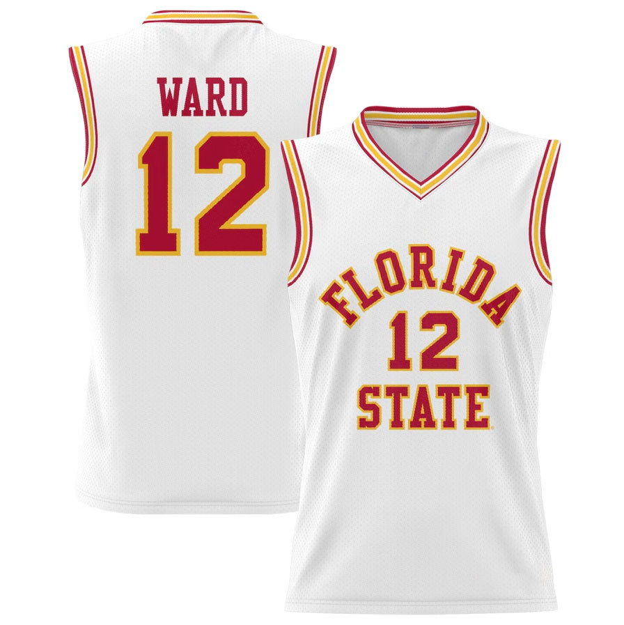 Custom #12 White Basketball Shirt Top