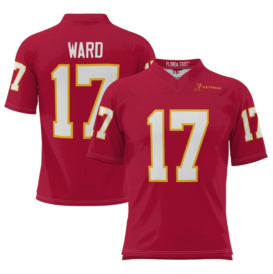 Custom #17 Garnet Football Shirt Top
