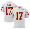 Custom #17 White Football Shirt Top