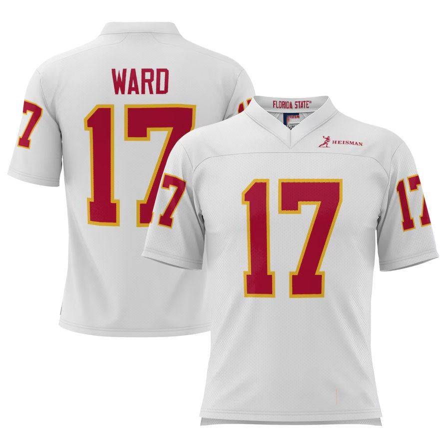Custom #17 White Football Shirt Top