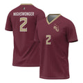 Custom #2 Garnet College Shirt Top