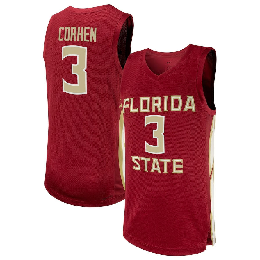 Custom #3 Garnet Basketball Shirt Top