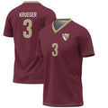 Custom #3 Garnet College Shirt Top