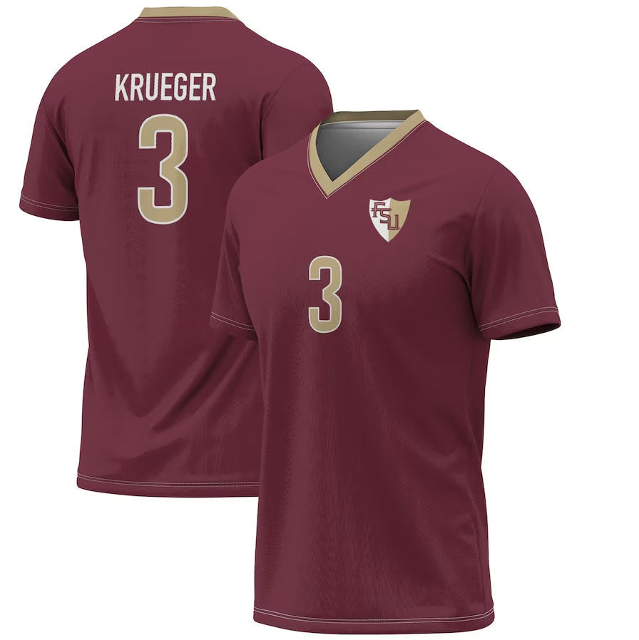 Custom #3 Garnet College Shirt Top