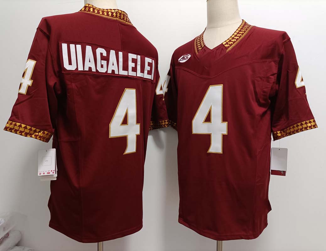 Custom #4 Red College Shirt Top