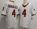 Custom #4 White College Shirt Top