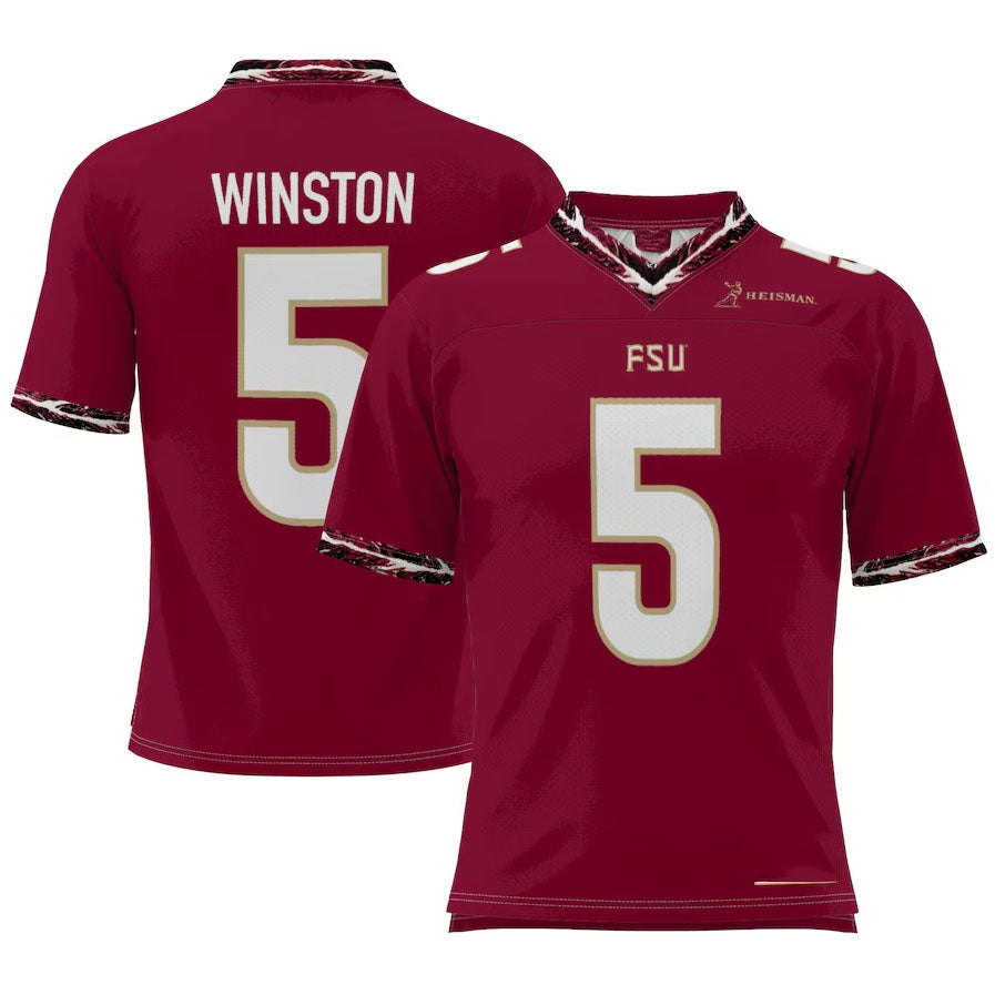 Custom #5 Garnet Football Shirt Top