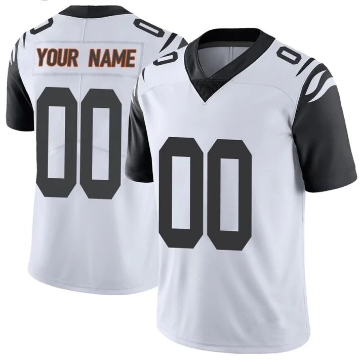 Custom White CIN Football Shirt Top