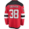 Custom #38 Red NJD Hockey Shirt Top