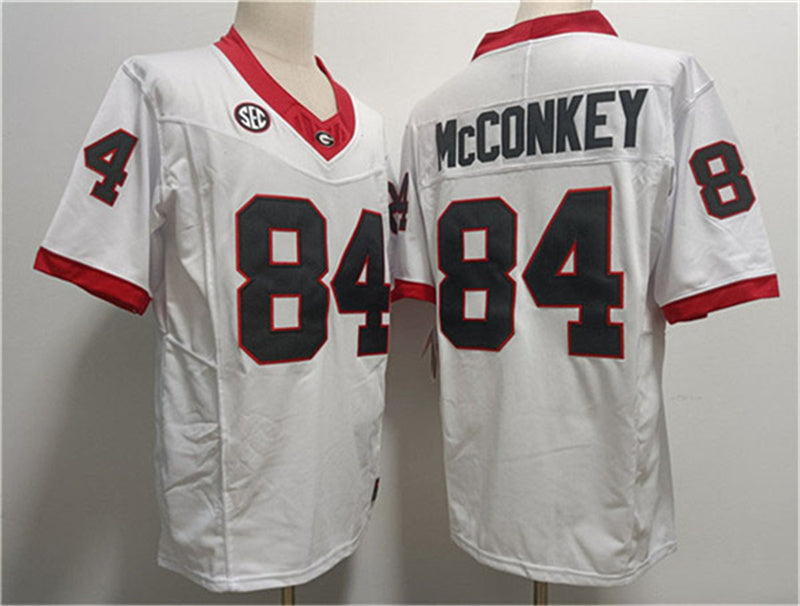 Custom #84 White College Shirt Top