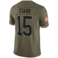 Custom #15 Olive 2022 GB Football Shirt Top