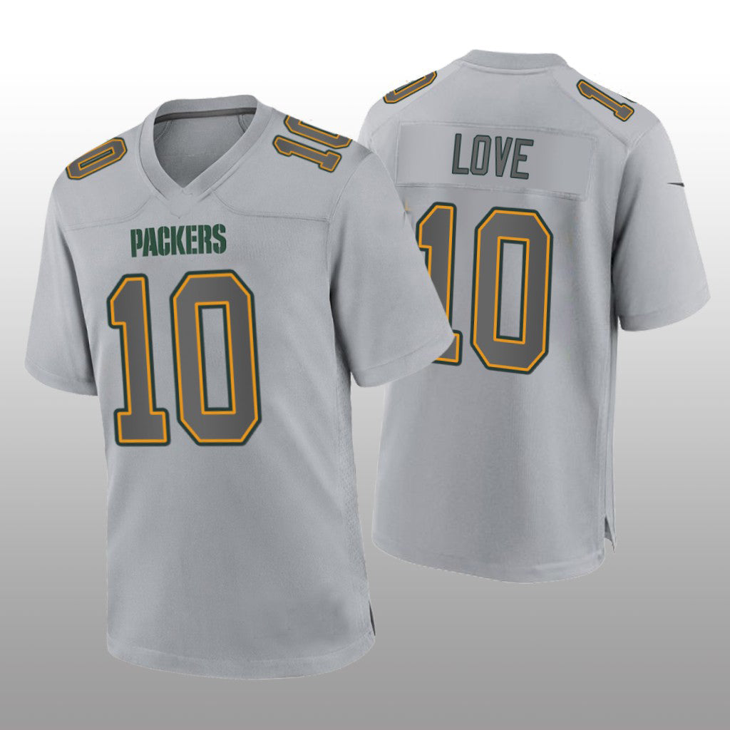 Custom #10 Gray GB Football Shirt Top