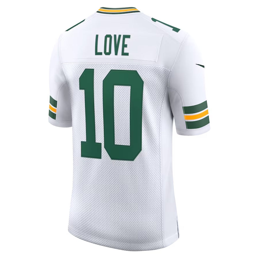 Custom #10 White GB Football Shirt Top
