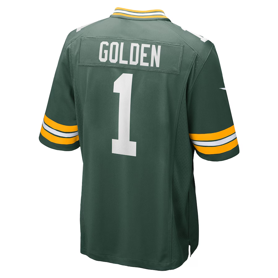Custom #1 Green 2025 GB Football Shirt Top
