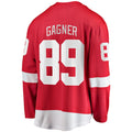 Custom #89 Red DET Hockey Shirt Top
