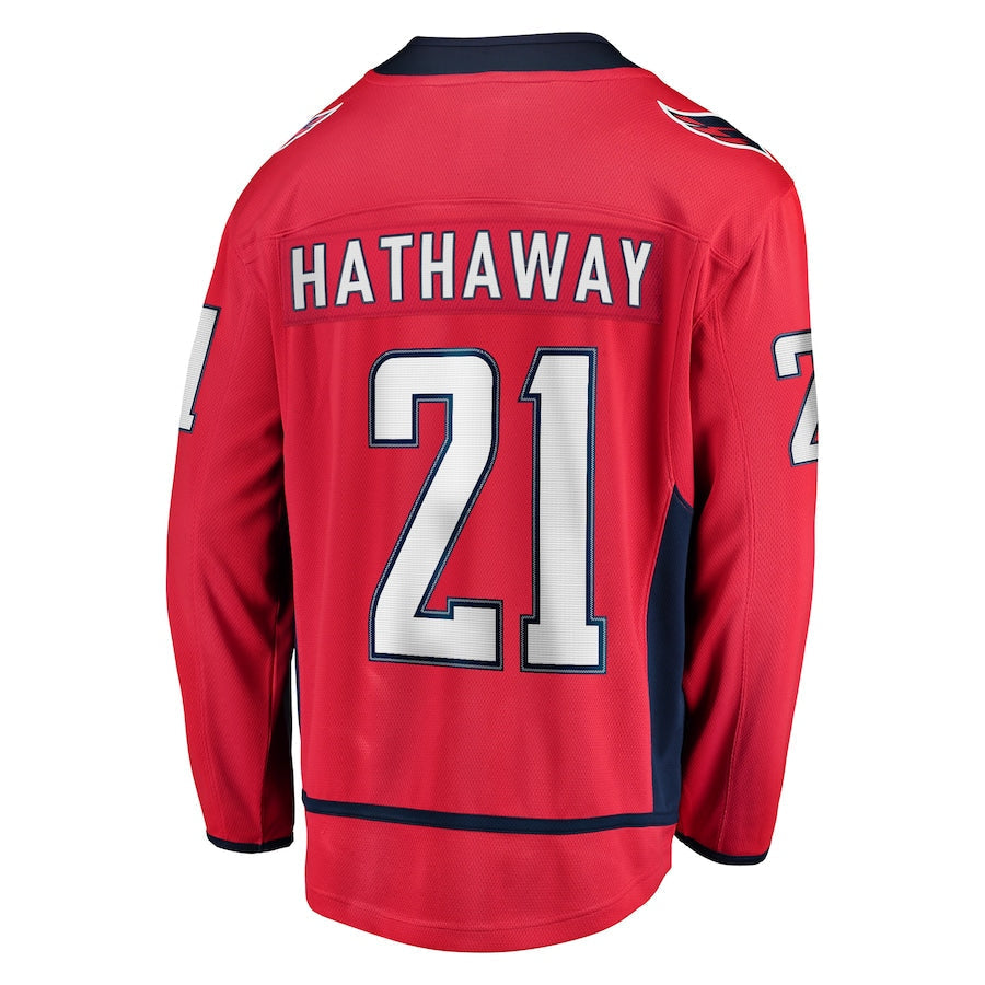 Custom #21 Red WSH Hockey Shirt Top