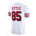 Custom #85 White SF Football Shirt Top