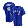 Custom #4 Blue TOR Baseball Shirt Top