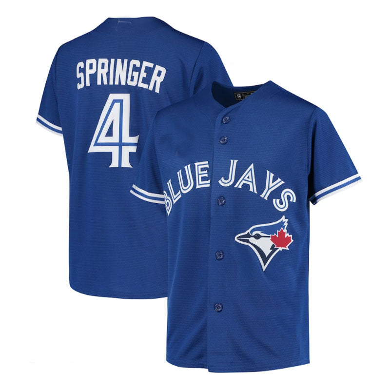 Custom #4 Blue TOR Baseball Shirt Top
