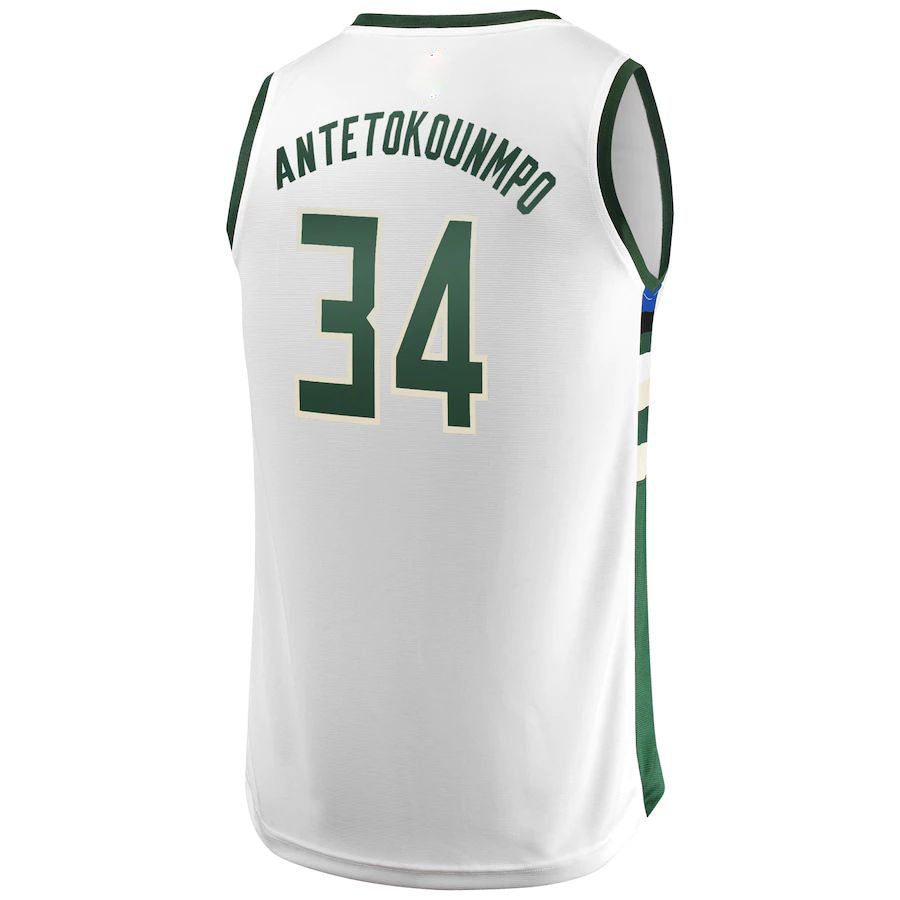 Custom #34 White MIL Basketball Shirt Top
